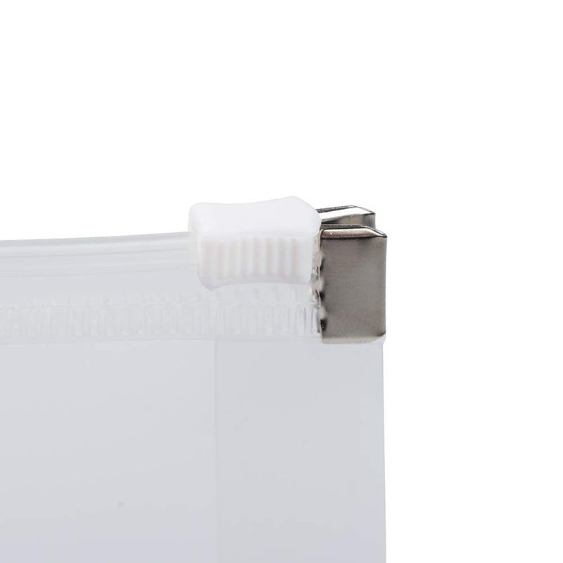 JAM PAPER Plastic Envelopes with Zip Closure - Index - 5 1/4 x 8 - Clear - 12/Pack - Image 3